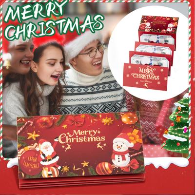Christmas Cash Gift Envelopes with 6 Slots DIY Money Holder And
