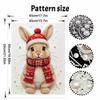 Frameless Pearl Painting Kit Festive Rabbit Aesthetic Wall Art DIY Sparkling Bead Canvas Room Decor Creative Craft Gift Idea