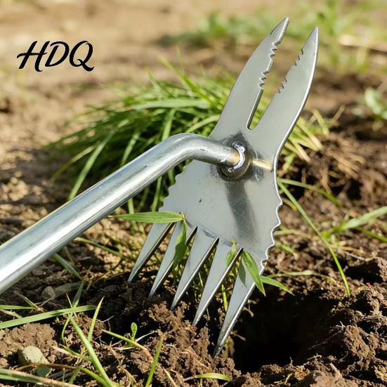 Thick Rootlet Weed Remover 2-in-1 Puller Heavy Duty Stainless Steel Hand Weeder