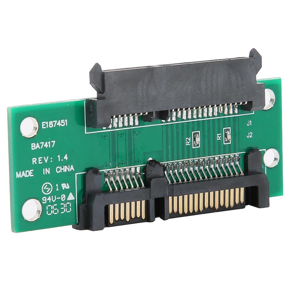 Hard Disk Adapter Card PCB Lightweight 7+15pin Male to 7+15pin Female SATA Adapter for Laptop