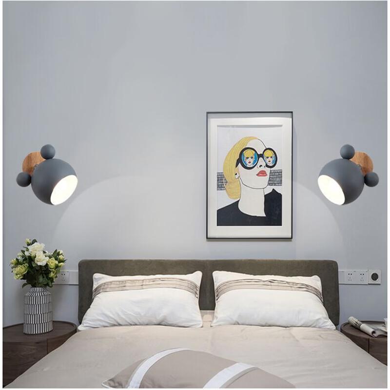 NuFeng Macaron Mickey Children's Wall Lamp