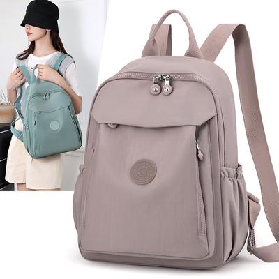 Simple Casual Backpack New Large-capacity Fashion Nylon Schoolbag Lightweight Personalized Girls Backpack