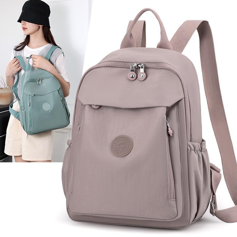 Summer New Backpack Lightweight Anti-splashing Backpack Casual Multi-compartment Travel Nylon Bag Female Tide