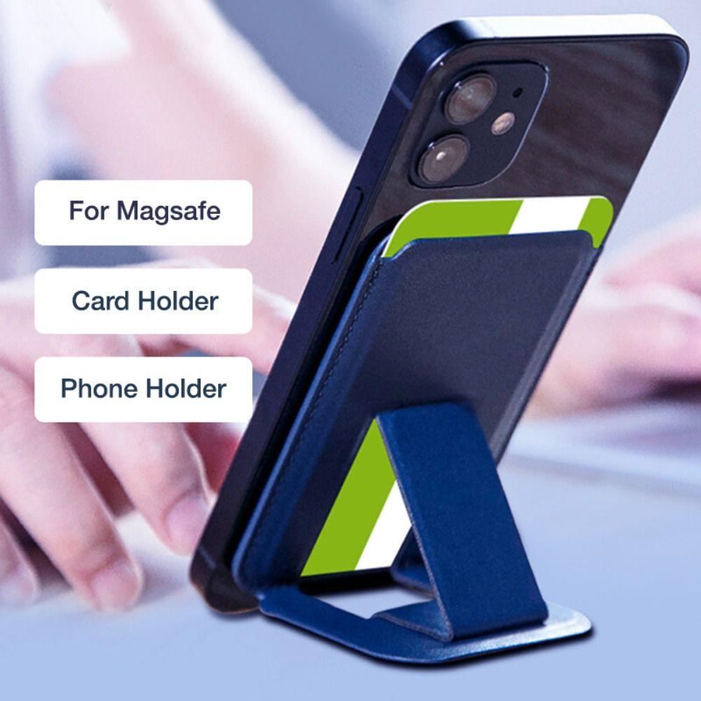 Phone Pocket Wallet Case PU Leathe Cell Phone Pouch Portable Phone Bracket  Phone Accessories