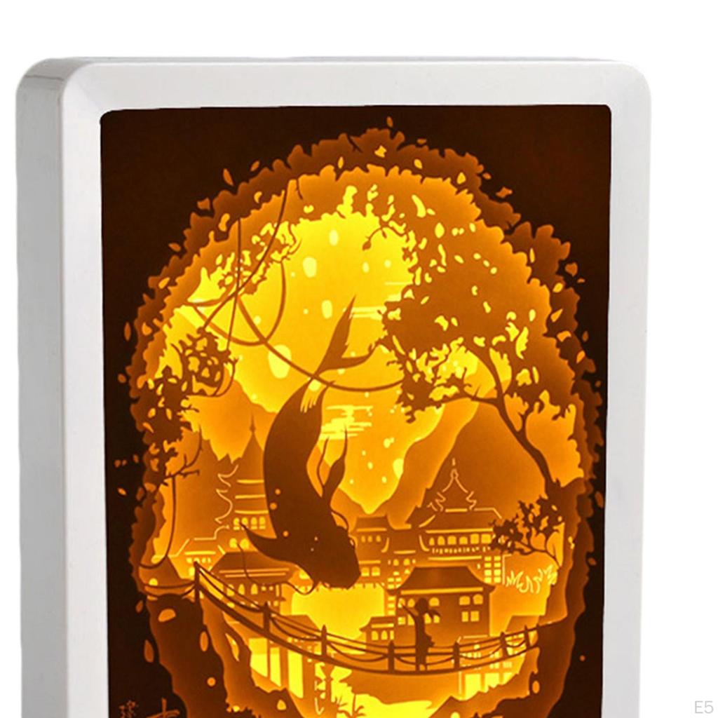 3D Paper Night Light Lamp Table Decoration Gift