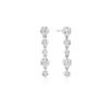 Ania Haie Silver Molten Cascade Bezel Setting 925 Silver Drop Stud Earrings E074-06H