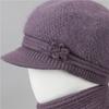 Wool Hat Women'S Season Velvet Warm Rabbit Hair Mother Hat Ear Protection Cold Foreign Gas Knitted Hat