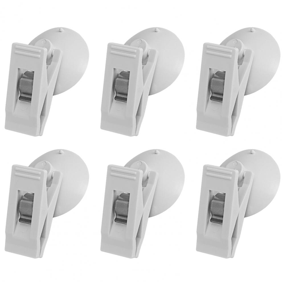 Suction Cup Clip for Shower Curtain Easy Installation Shower Curtain Clip 6pcs Shower Curtain Clips with Suction for Bathroom