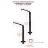 Fish Tank Lighting Holder Aluminum Alloy Aquarium Light Holder Stable Support Easy Installation Fish Tank Light Hanging Bracket