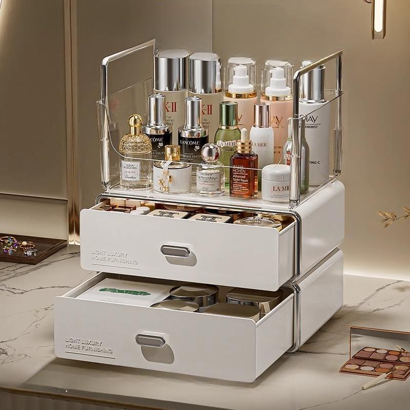 Cosmetic Organizer Makeup Storage Box Home Desktop Drawer Set Layers Storage Box Multi-function Stationery Tea Cup Storage Rack