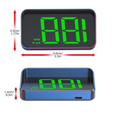 High Definition 5V USB Head-Up Display LED Digital Display Car GPS HD Speedometer Cable Plug Auto Electronics HUD Projector