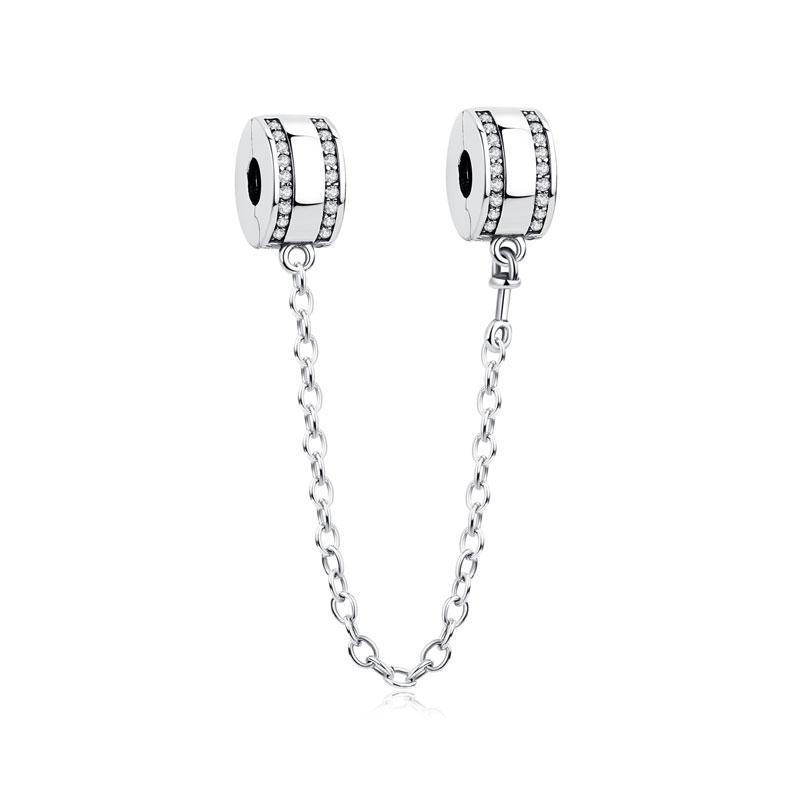 New Copper Charm Bead Charms Safety Chain Music Notes Love Heart Pendant Bead Charms Compatible With Do It Yourself Bracelets Bangles Women Diy Jewell