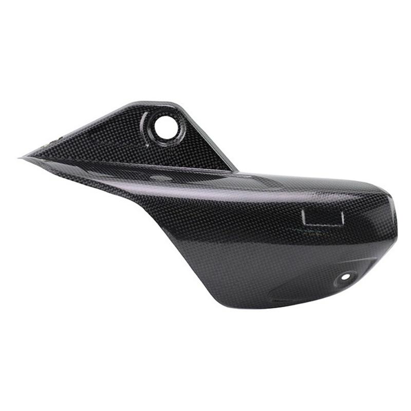 A03E-Motorcycle Exhaust Muffler Carbon Fiber Protector Escape Heat Shield Cover Guard Anti-Scalding Carbon Fiber
