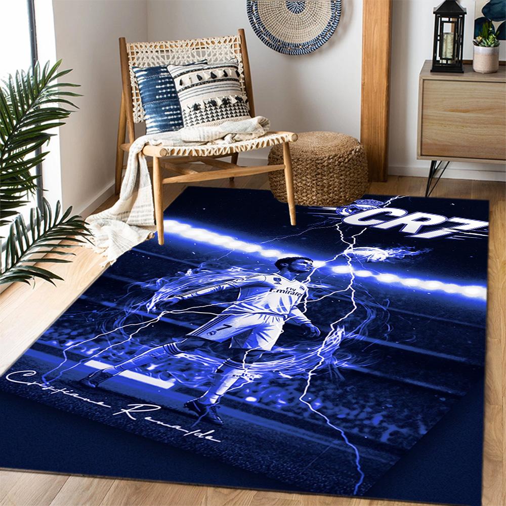 Welcome Cr7 Area Rug Perfect for Dormitory Balcony Foyer Study room Antislip Carpet Anime Office Decor Perfect Gift for Valentine's Wedding Birthday