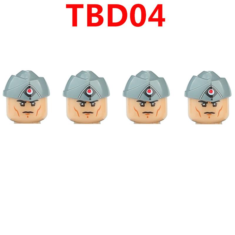 WW2 Military German Soldiers Figures Building Blocks Army Infantry Warrior Gunner Armour Cannon Weapons Bricks Toys For Kids