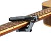 KIZAI S1 Rolling Capo Slide-On Guitar Capo Tuner Transposition One-Touch Instant Movement Mechanical Silent Foldable Black 1 Piece