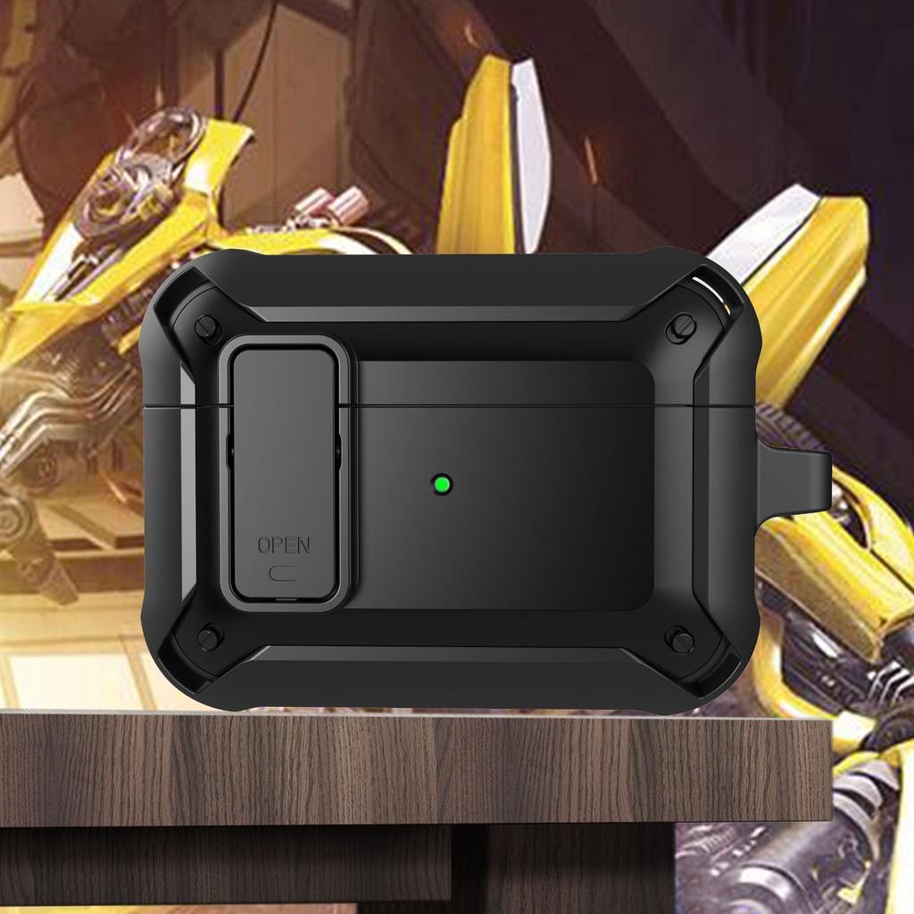 

Магнитный переключатель с замком. Защитный чехол для AirPods, совместимый с AirPods Pro 2, AirPods 3. Прочный защитный бронированный чехол для всего тела. Амортизирующая конструкция. AirPods 3