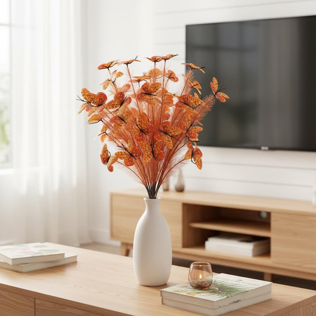 An artificial butterfly branch used for weddings, family offices, parties, decorating vases, and floral arrangements
