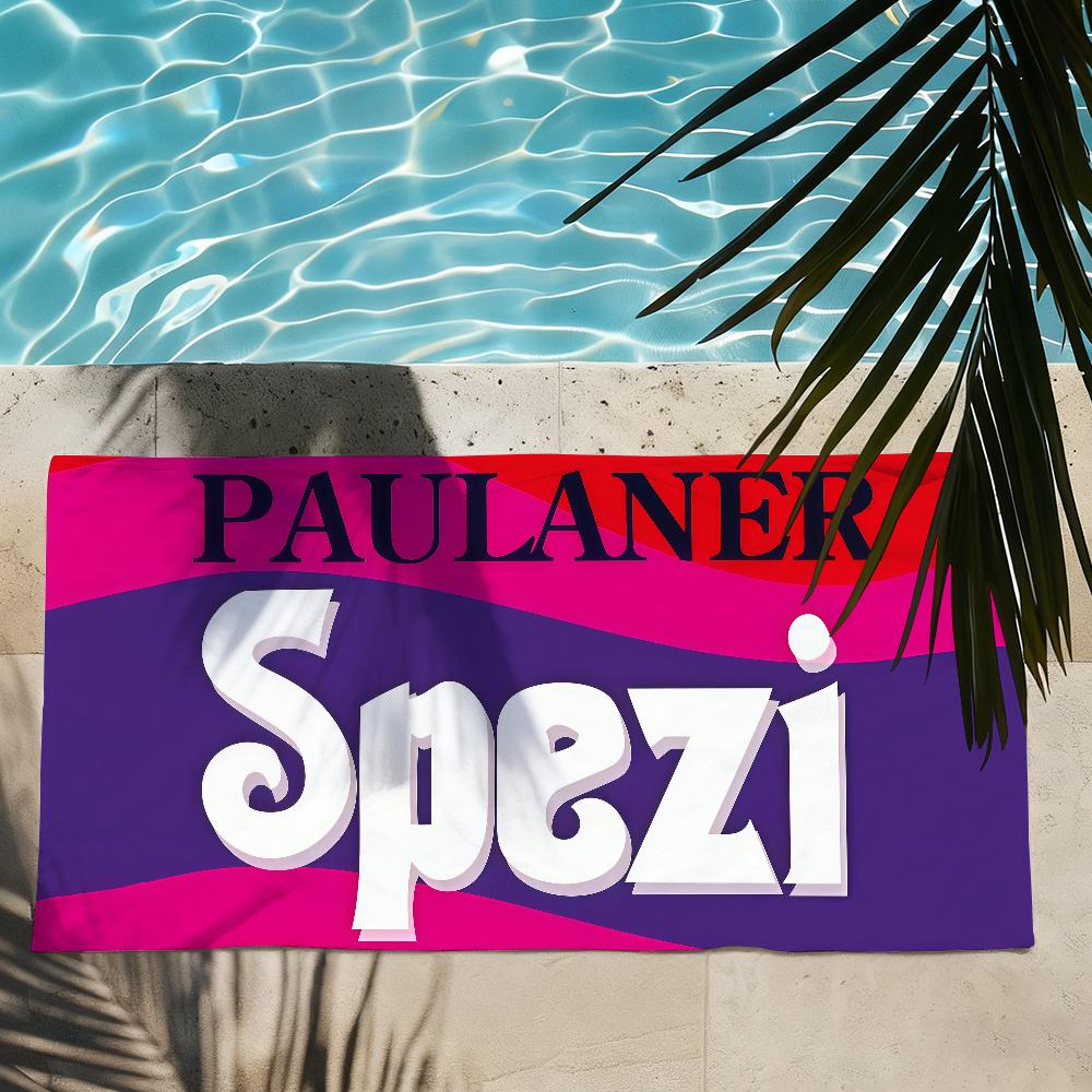 Print Paulaner S-Spezi Towel Drying Bath Towel Applicable To Light Swimming Camping Yoga Beach Out