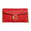 20 Button Closure Chain Pebble Leather Shoulder Crossbody Clutch Small Women Handbags Red CE772-B4PJ6