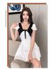 Women's Nightclub Waist-Cinching A-Line Dress - Slimming Belly-Hiding Soft Spa Technician Attire