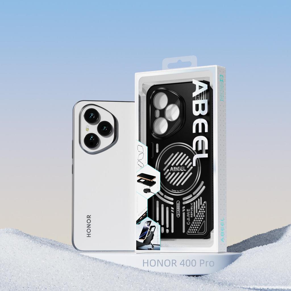 HONOR 400 Pro Ice Fox Case: Magnetic Aluminum Heat Dissipation, Drop-Proof Protective Cover