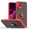 for Revvl V+ 5G  Matte Phone Cover,Metal Ring Magnetic Kickstand Shockproof Case for T-Mobile REVVL 6/Revvl 6 Pro