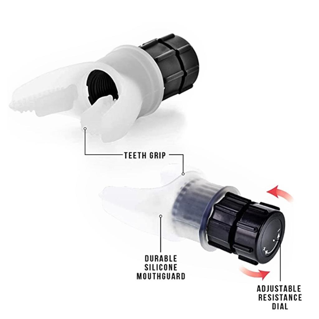 Breathing Trainer Lung Respirator Exercise Tool Silicone Expiratory Training Equipment Lung Capacity Training Device