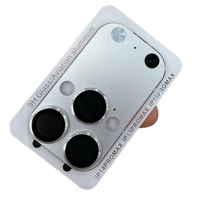 9H Tempered Glass Camera Protector Seconds Change for IPhone 14 15 16 Pro Max To 17 Pro Max Anti Scratch Camera Lens Cover Cap