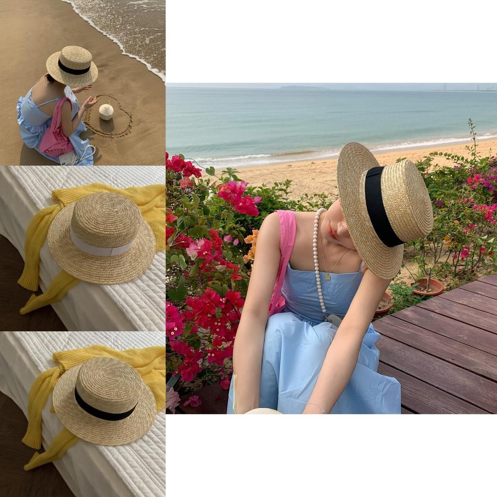 Beach Versatile Womens Hat In Black And White With Uv Protection Bamboo Fiber