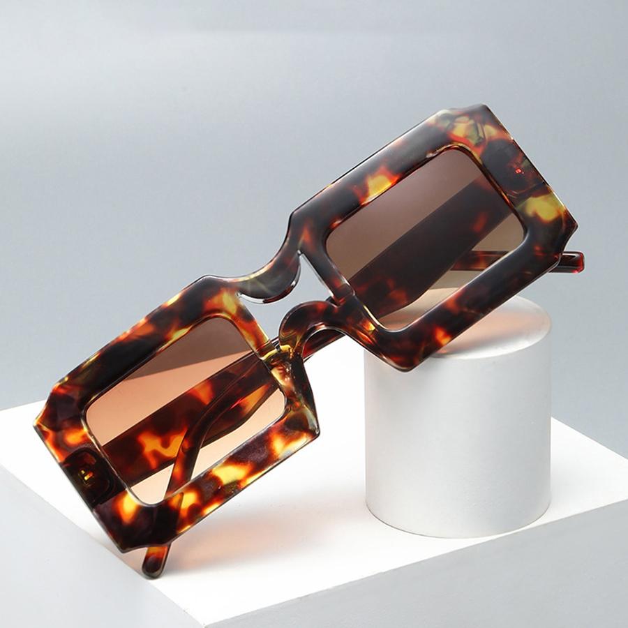 Fashione Sunglasese квадратные солнцезащитные очки желейного цвета — фото 6