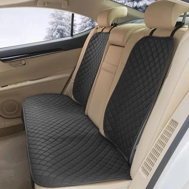 Four Seasons Leather Car Seat Cushion Pad Mat Car Seat Covers Set Front Rear Seat Protector Auto Interior Accessories Universal