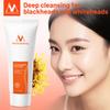 Deep Cleansing Purifying Peel Off Black Mud Facial Face Mask Remove Blackhead Facial Mask Strawberry Nose Acne Remover Face Care