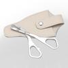 Eyebrow Trimming Scissors with Comb Stainless Steel Professional Non-Slip Precision Eyebrow Trimmer Men Women Brow Hair Removal Grooming Tool
