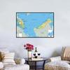 Geographic Map English Map Malaysia Map Canvas Painting Living Room Home Decoration Children School Supplies