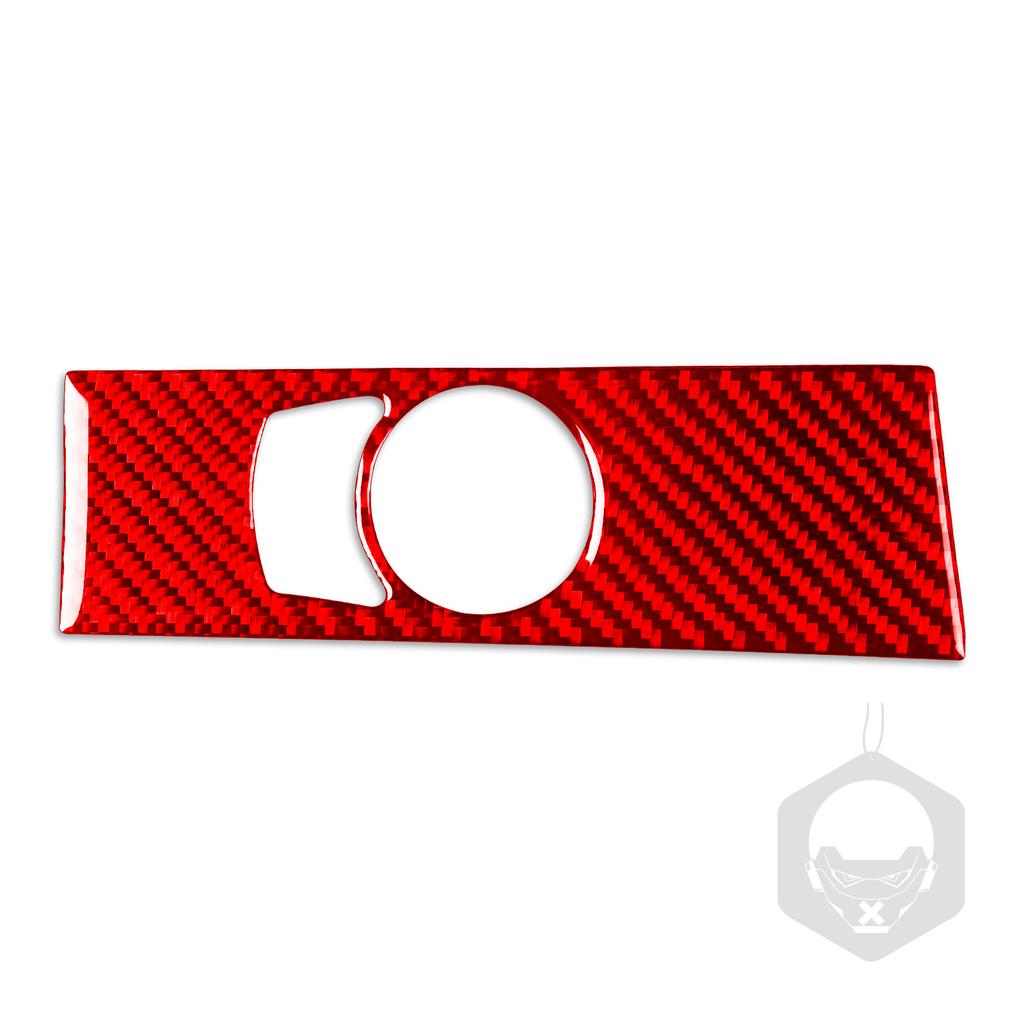 Headlight Switch Panel Cover Trim Sticker Real Carbon Fiber For BMW 5 Series E60 2004 2005 2006 2007 Car Interior Accessories