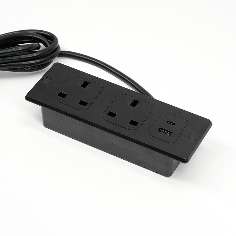 13A UK Standard USB & USB-C Fast Charge Desktop Power Strip with PD