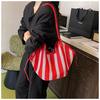 Woven bag women's large-capacity new summer versatile leisure shoulder mother and child bag commuter tote bag