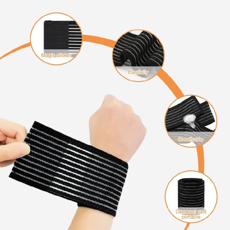 4Pcs Elasticated Wrist Guard Stretchy Wrist Protectors Band For Heavy Lifting Computer Use And Joint Management