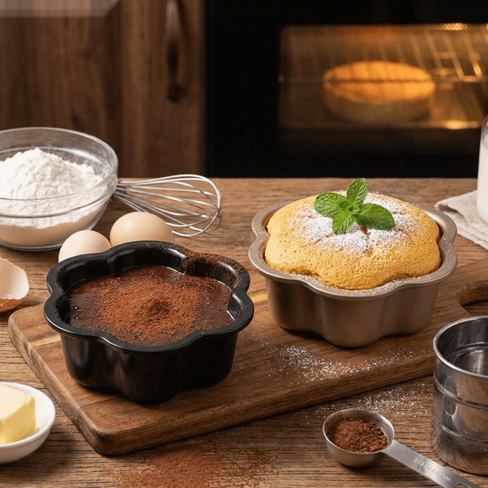 6/8inch Floral Shape Cake Pan Anti-rust Carbon Steel Bread Mold Durable Sponge Cake Mold  Household