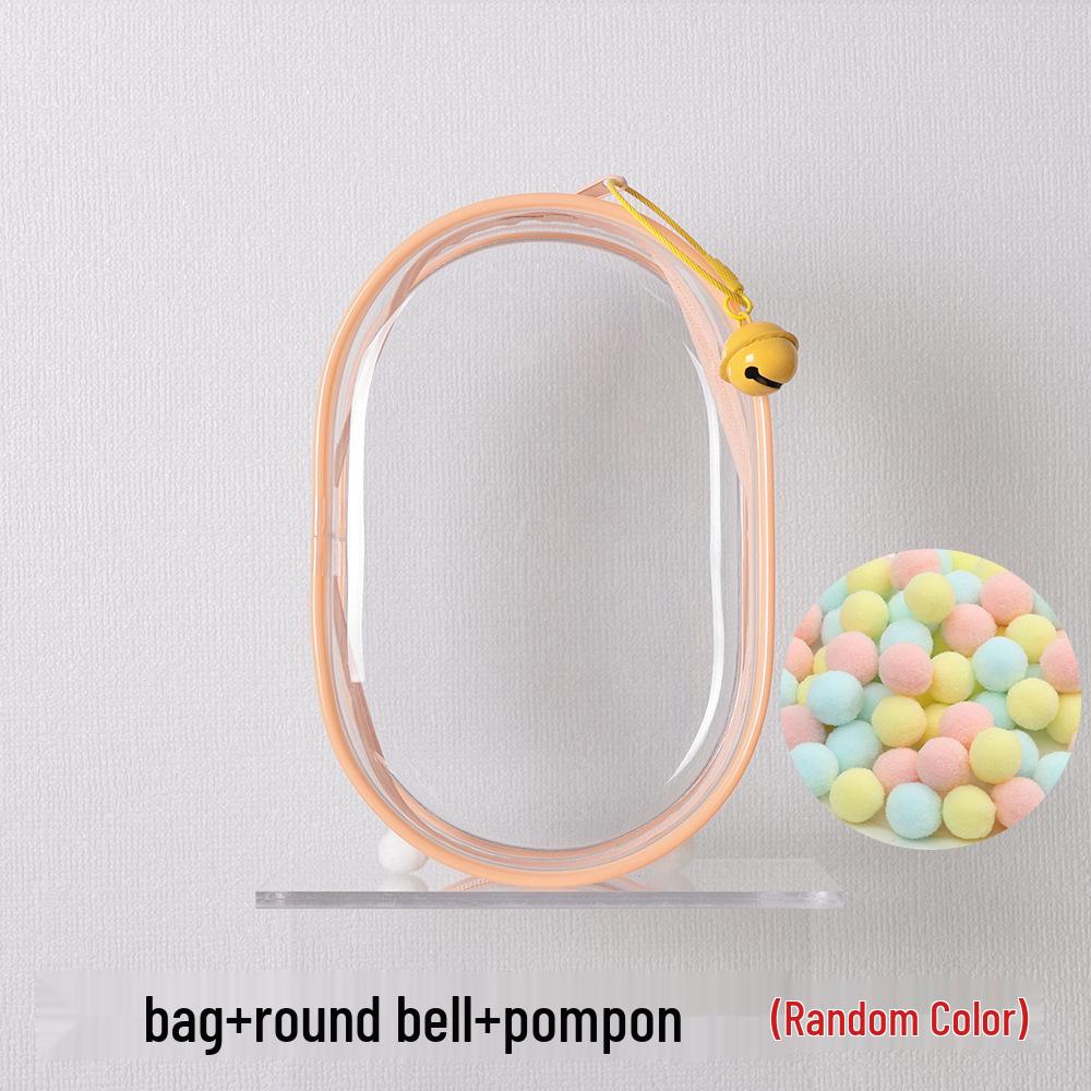 Cute High-Transparency Vinyl Doll Bag for 10cm, 15cm, 18cm Cotton Plush Dolls