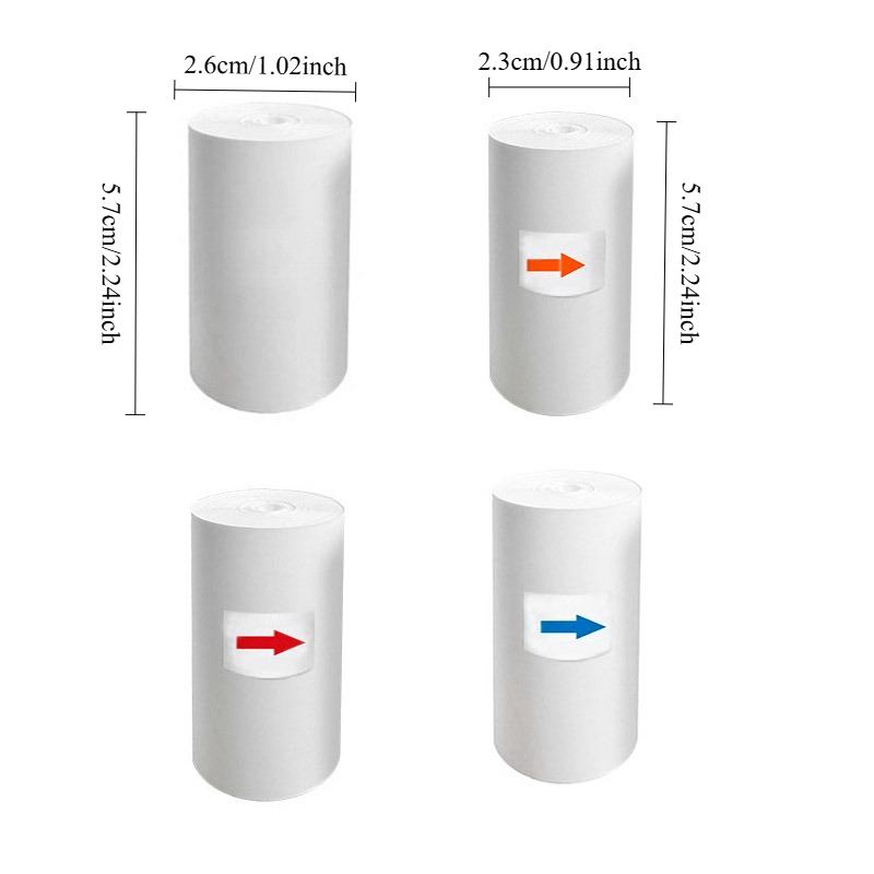 5pcs Thermal Camera Paper Kids Camera Thermal Paper Color and Black and White Thermal Paper Kids Rolling Paper Printers Supplies