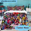 Custom Name 3PCS Friday Night Bedding Set Including 1pc Duvet Cover And 2pcs Pillowcases for Bedroom, Dormitory Gift Home Decor