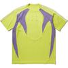 Li Ning X Reignite Striped Spliced Round Neck Pullover Short Sleeve T-Shirt Men Tops Soda-Green AHSU237-4
