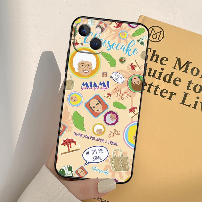 

Golden Girls Phone Case For iPhone 16 15 14 13 12 11 Pro Max 12 13 mini XR 16e 15 16 Plus Full Cover iPhone 12