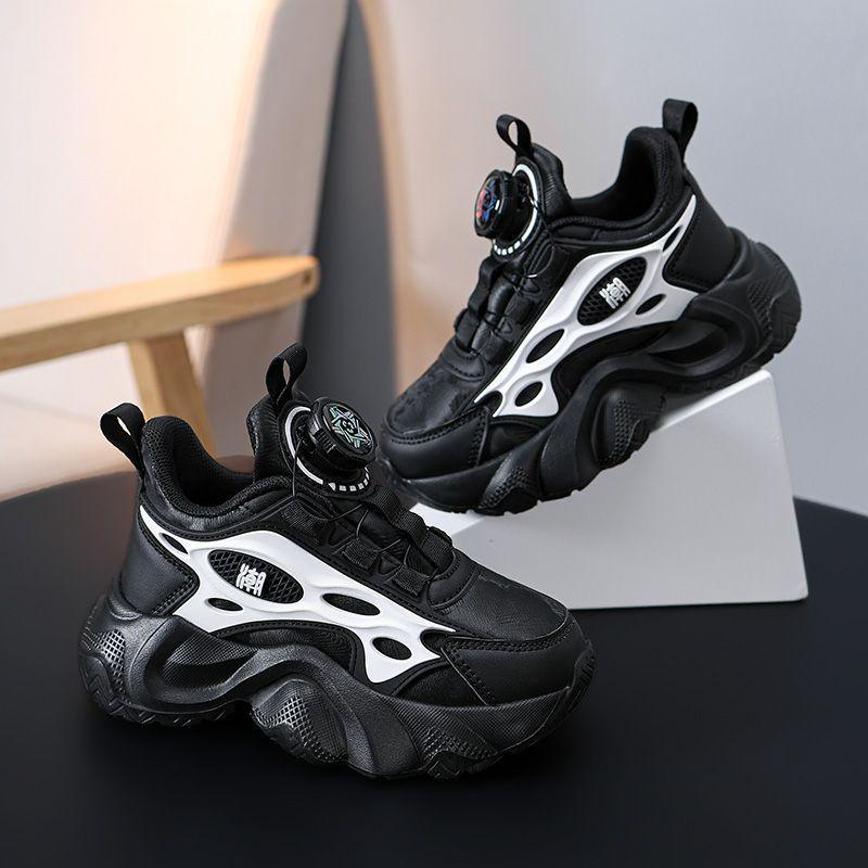 

Autumn Waterproof Boys Sneakers with Leather Surface and Soft Sole for Middle and Big Kids Size 29