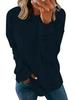 European & American Women's Round Neck Solid Color Long Sleeve Autumn Hoodie Pullover (2024)