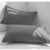 Conjunto de Fronhas Coloridas de Gaze Dupla Camada - Pacote com 2 (48x74cm) para Travesseiros de Dormitório Estudantil