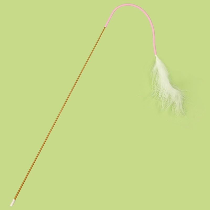 Katzenspielzeug: Raupen-Glocken-Teaser-Stab zur Selbstbeschäftigung und zum Backenzahnabrieb