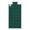 Pool Safety Cover Fits 18x36ft Rectangle Inground Pools, Safety Pool Cover with 4x10ft Center End Step, Mesh Solid Pool Cover with Drainage Holes for